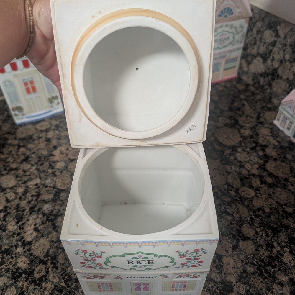 Lenox Village Collection Rice Canister 1992 - Picture 2 of 6